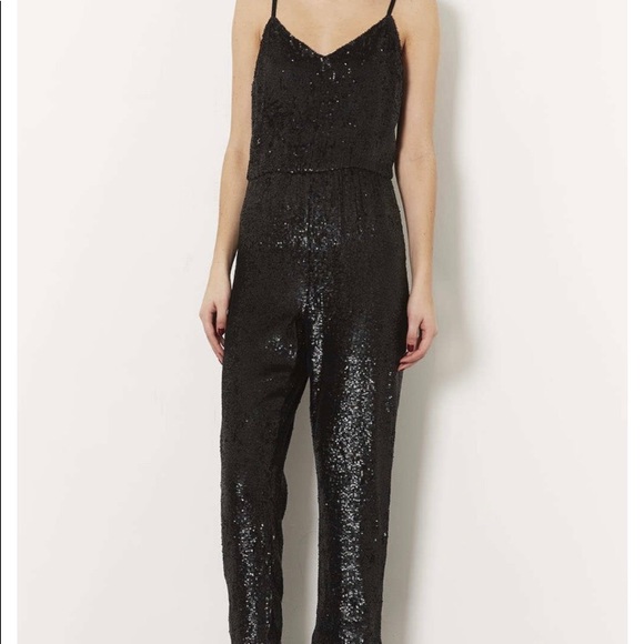 topshop sequin jumpsuit